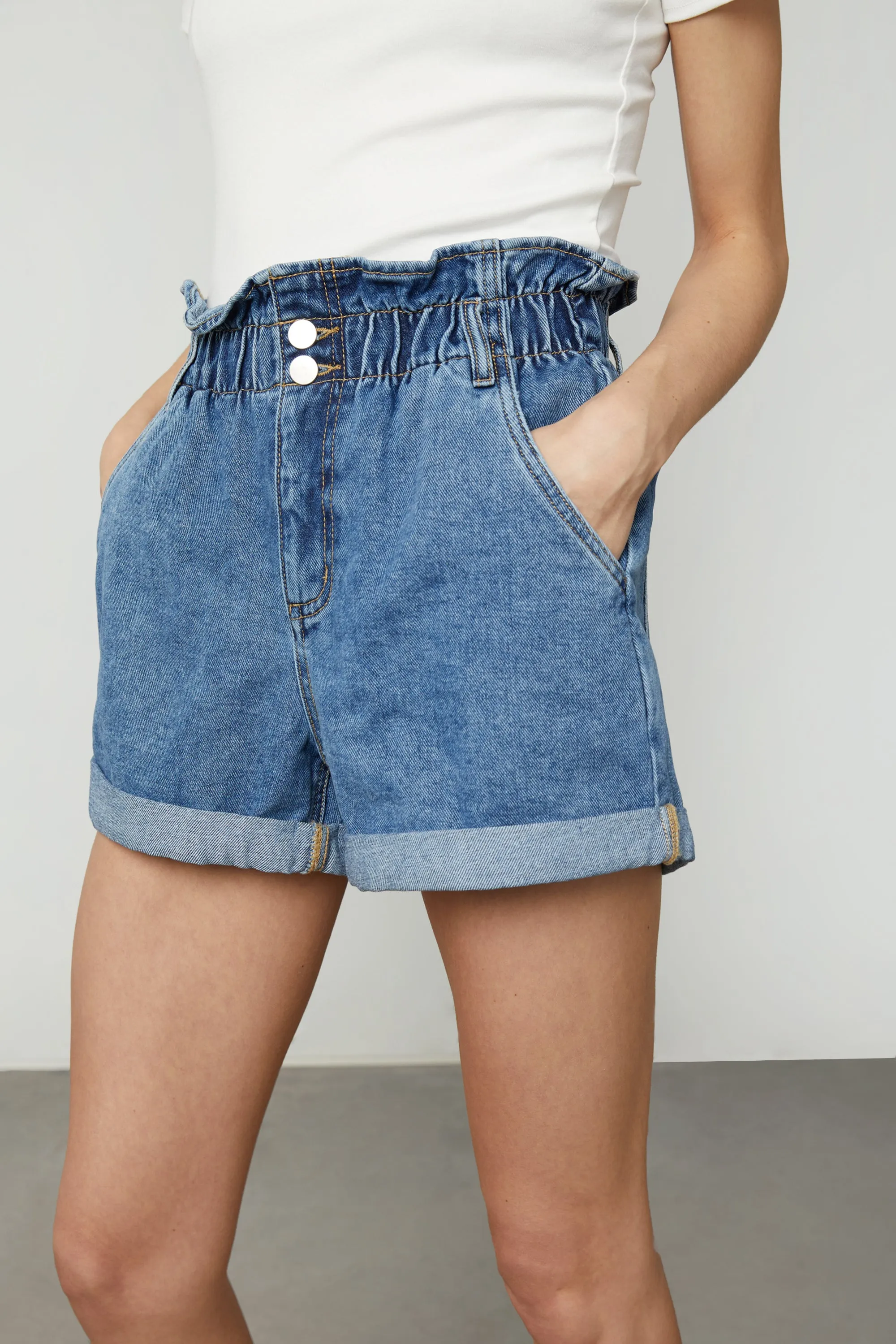 PAPERBAG JEAN SHORT