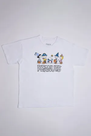 Peanuts Snoopy Halloween Trick Or Treat Graphic Relaxed Tee