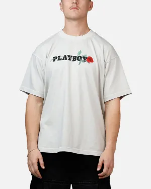 Playboy Rose Boxy T-Shirt Lunar Rock