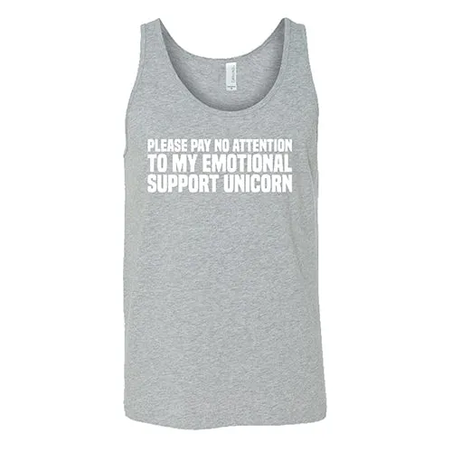 Please Pay No Attention To My Emotional Support Unicorn Shirt Unisex