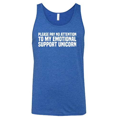 Please Pay No Attention To My Emotional Support Unicorn Shirt Unisex