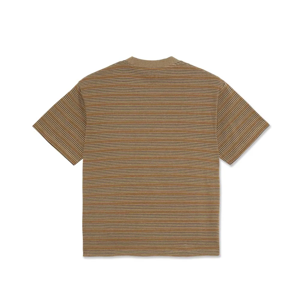 Polar Skate Co. Stripe Surf Tee (Camel)