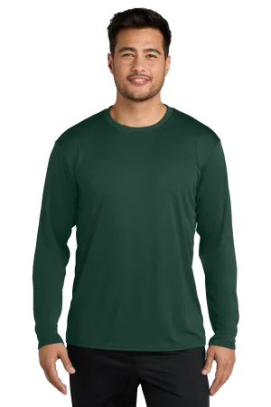 Port & Company® Long Sleeve Performance Tee - Dark Green