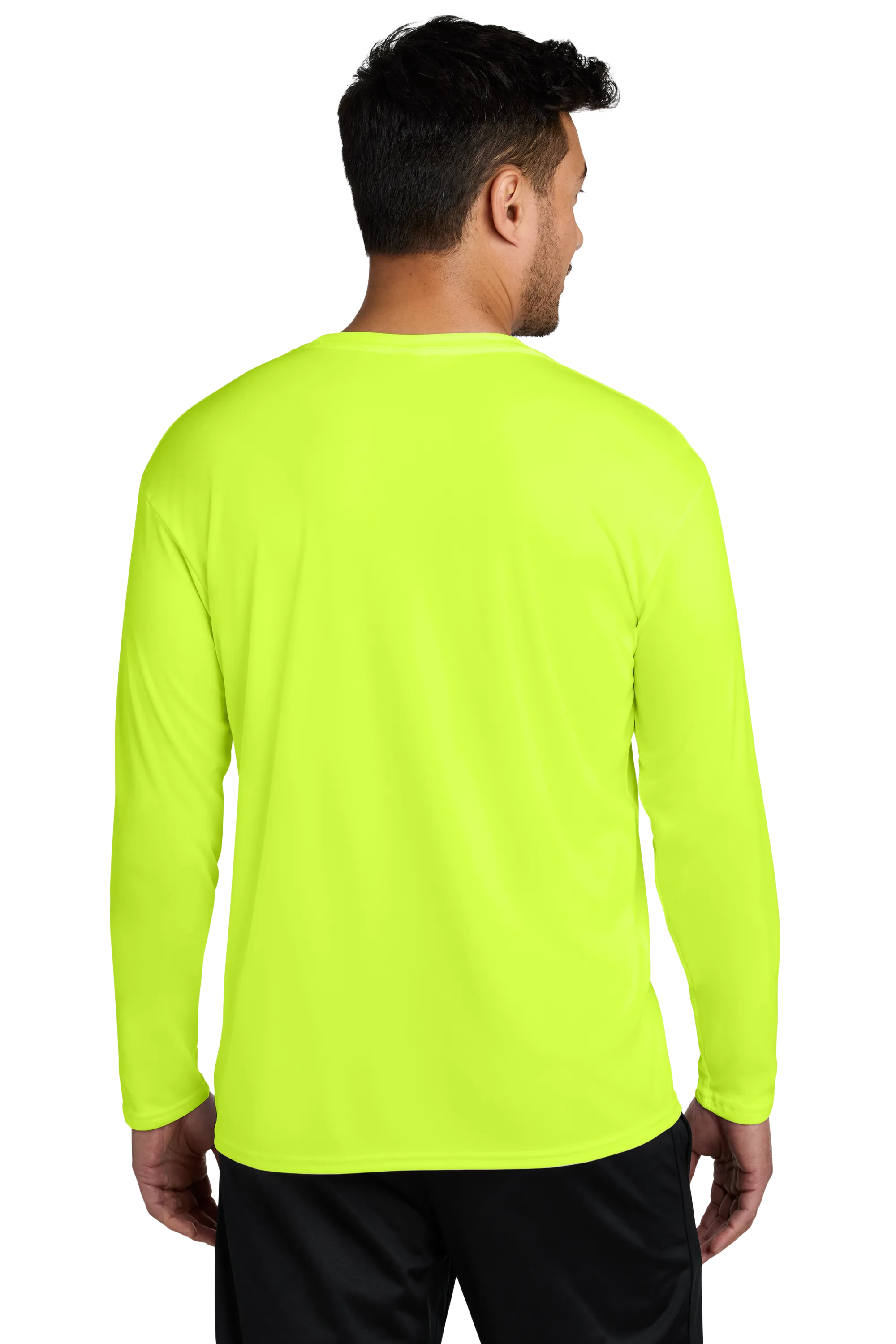 Port & Company® Long Sleeve Performance Tee - Neon Yellow