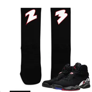 Retro 8 Playoff 23 Socks