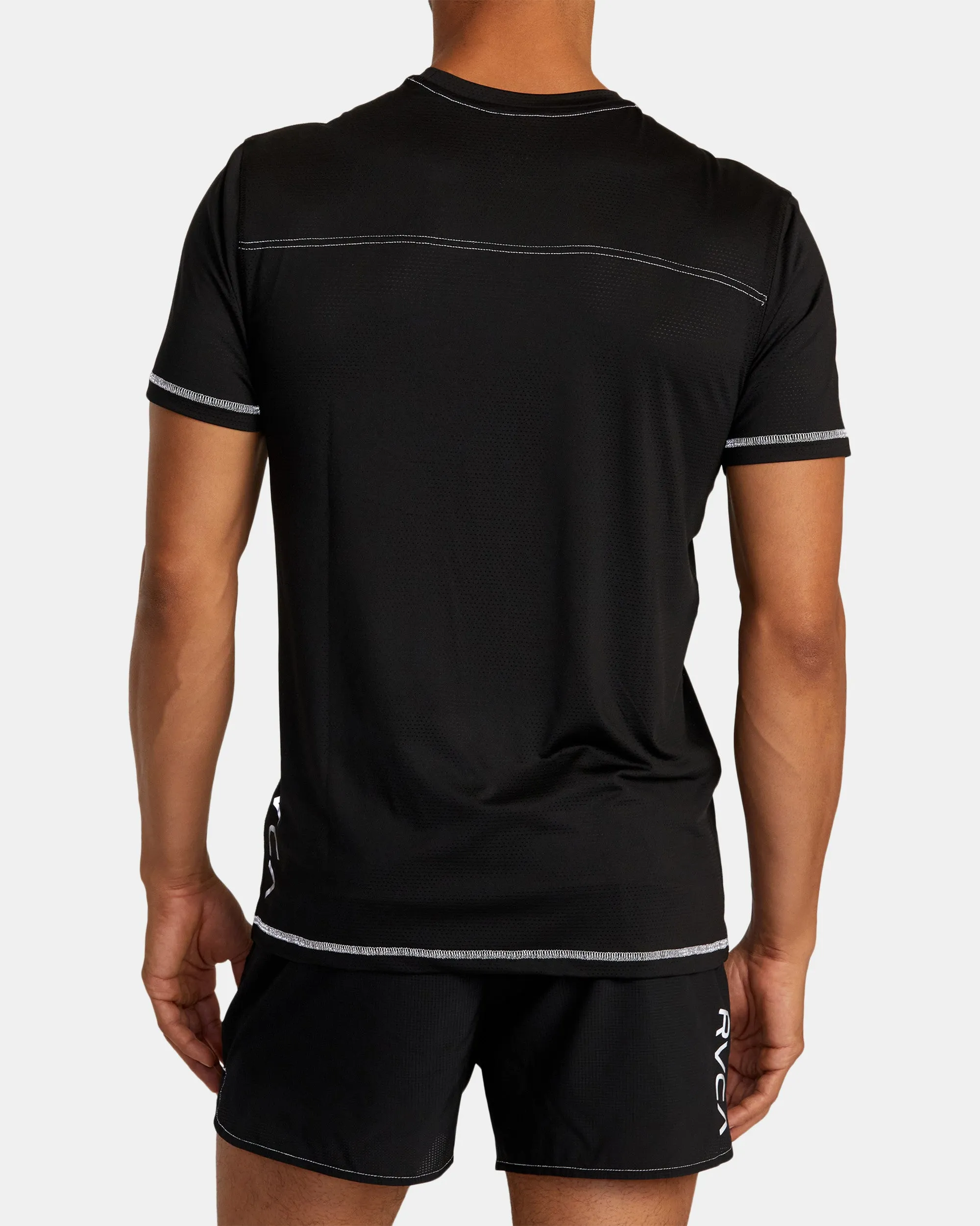 RVCA Runner Technical Short Sleeve Top - Black 2