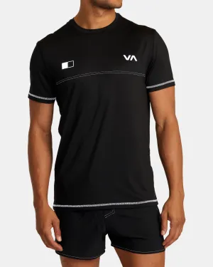 RVCA Runner Technical Short Sleeve Top - Black 2