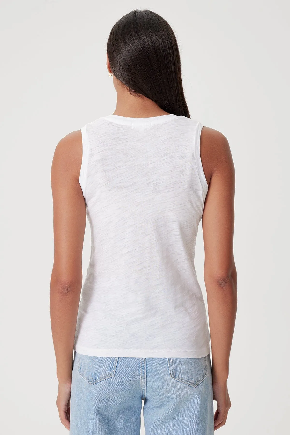 Signature Slub V Neck Tank