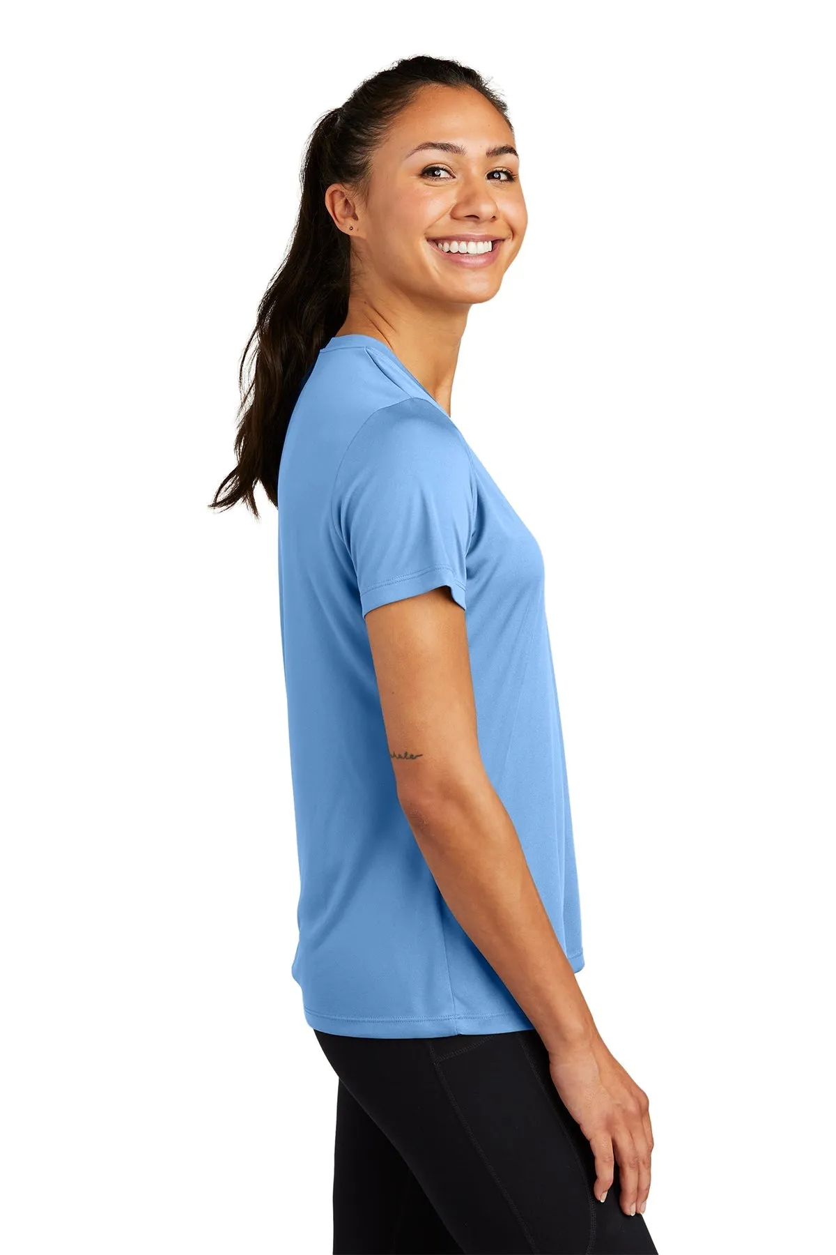 Sport-Tek Ladies PosiCharge Custom Competitor Tee's, Carolina Blue