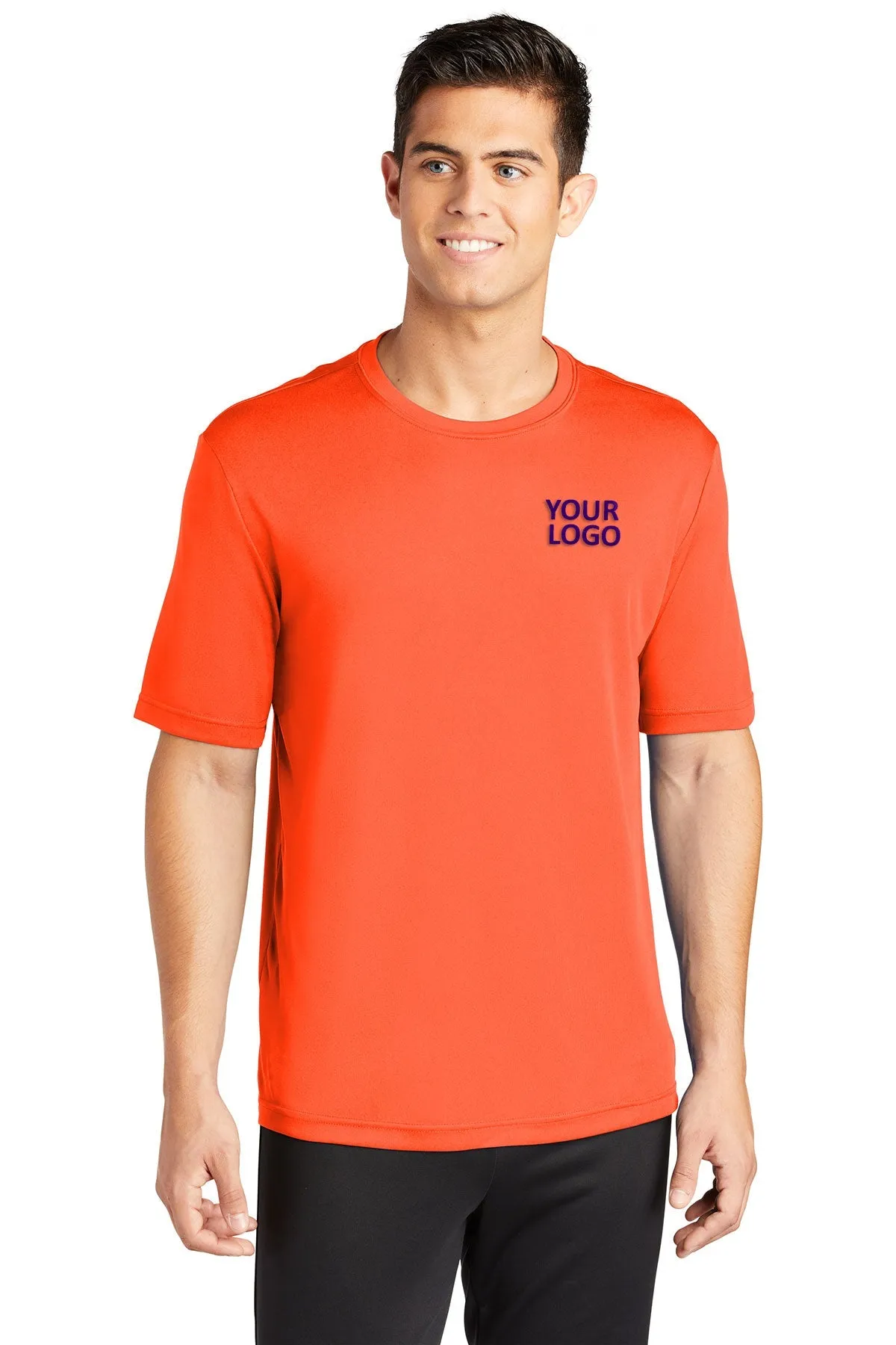 Sport-Tek PosiCharge Customized Competitor Tee's, Neon Orange