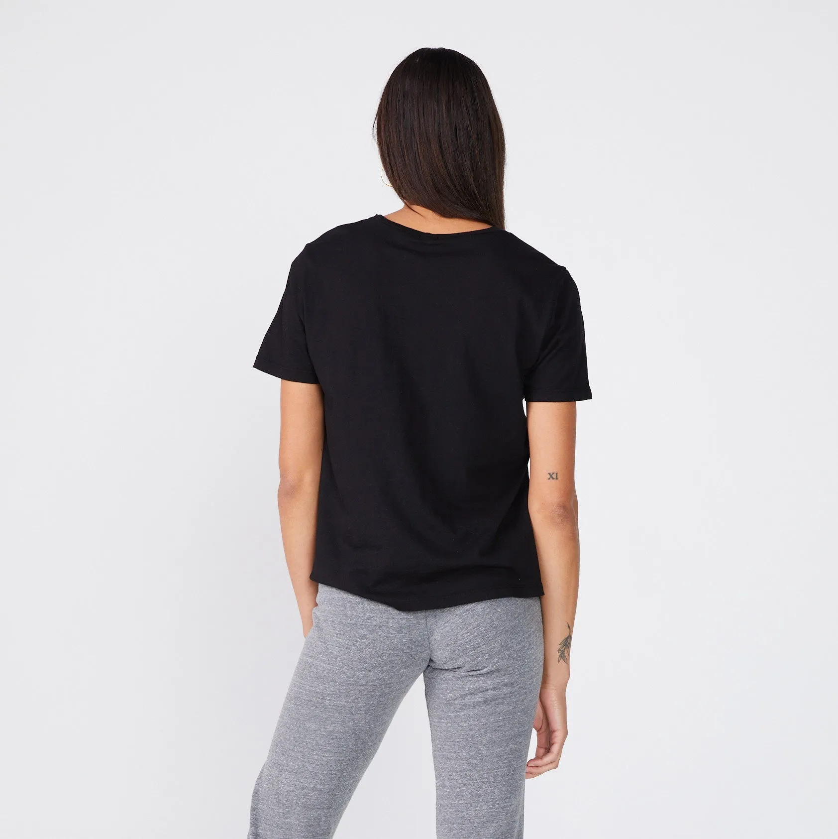 Super Fine Jersey Oversized Crew Neck Tee