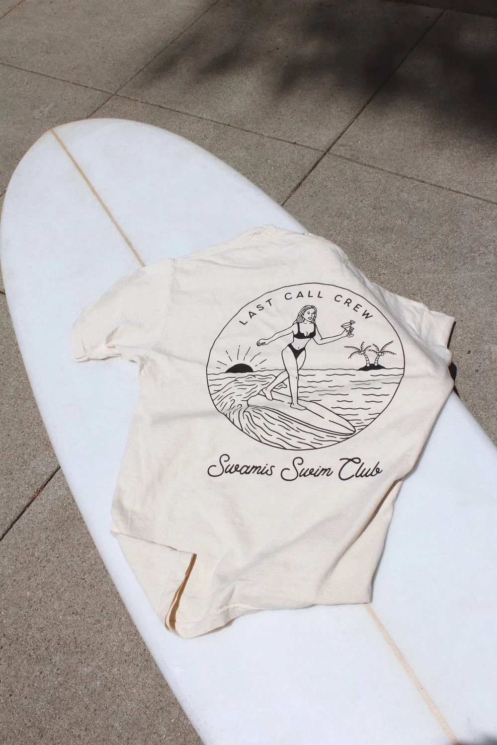 Swim Club Vintage Tee // Cream