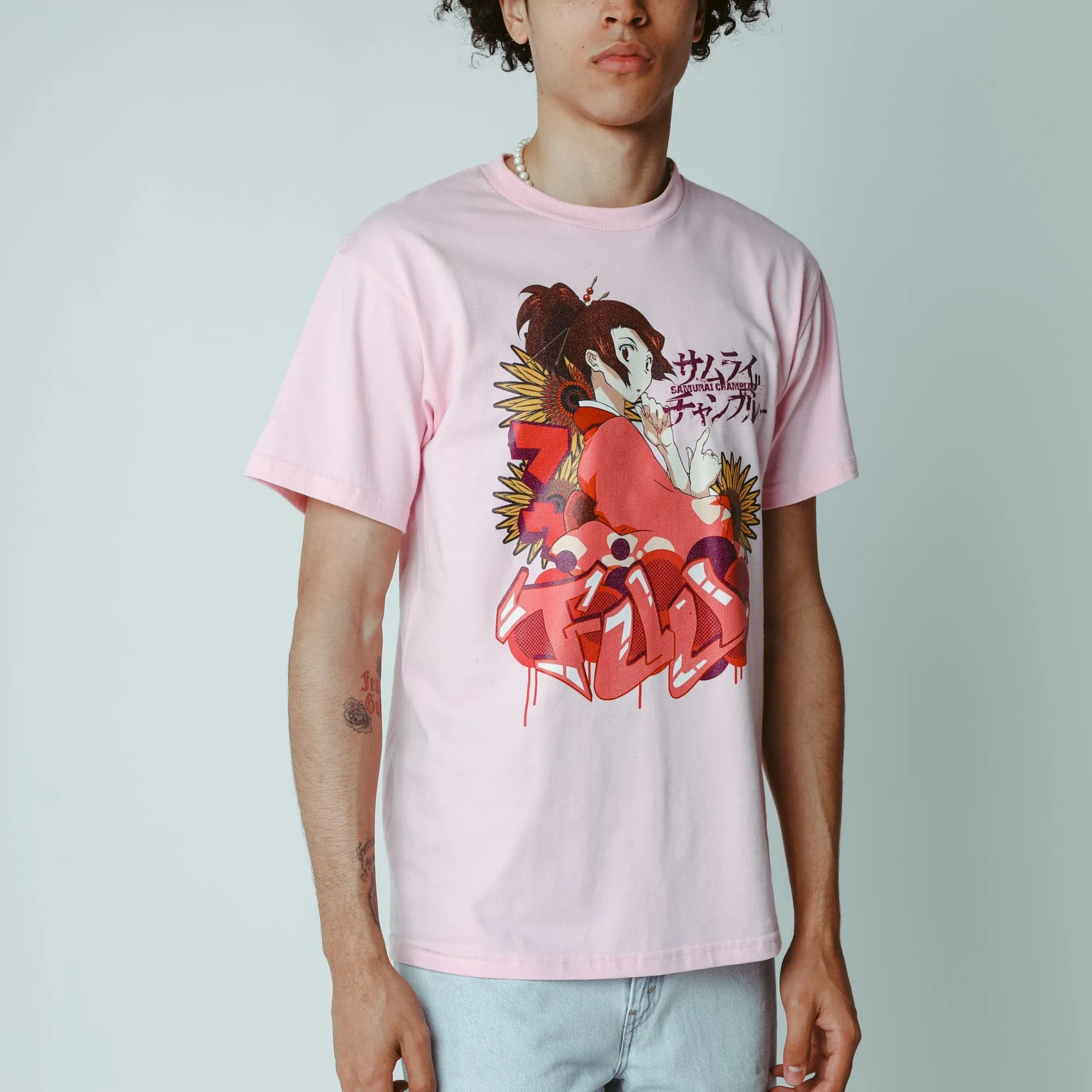 The Smell Of Sunflowers Pink Tee