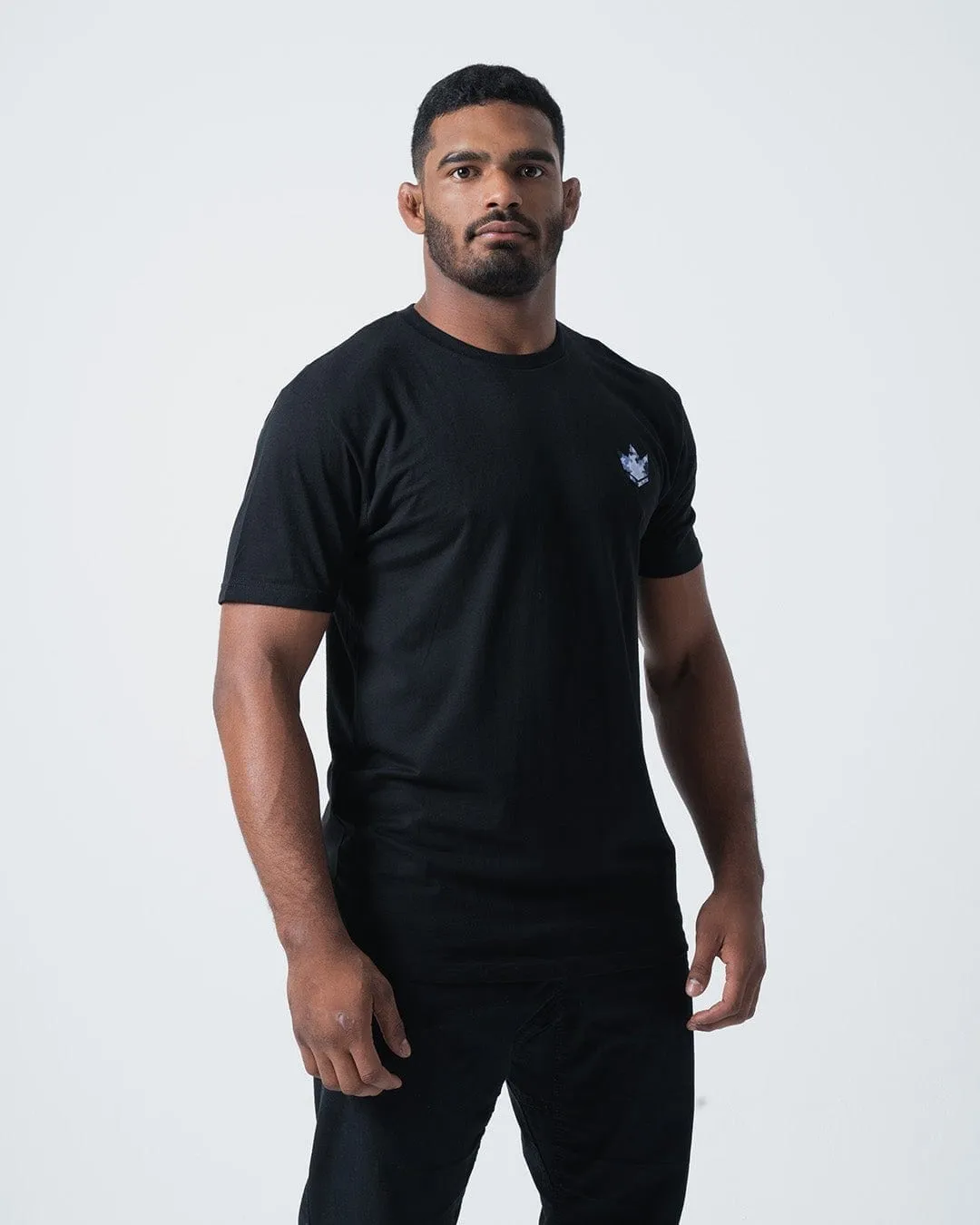 Tricou KINGZ Camo Stripe - Negru