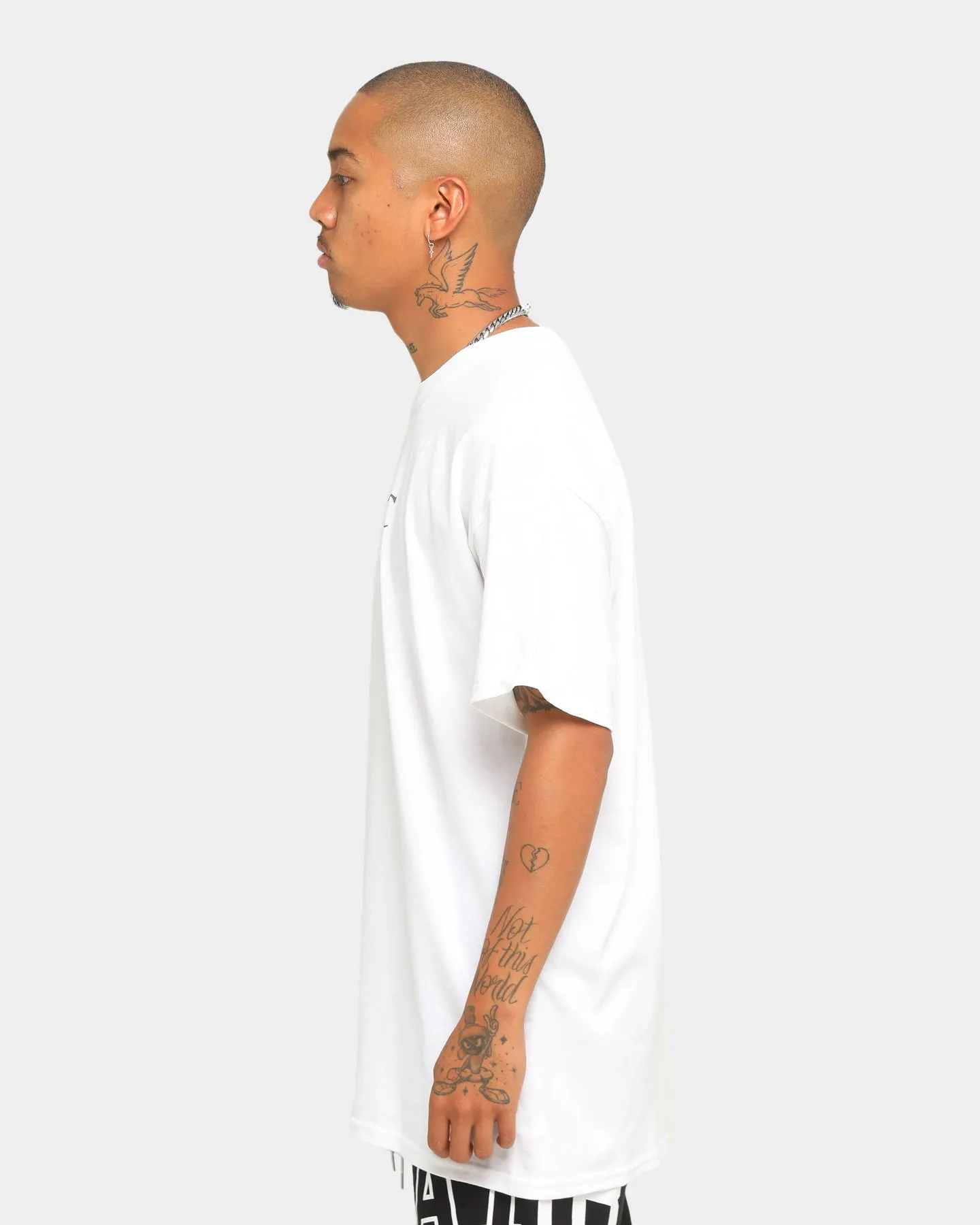 Tupac Social Message Short Sleeve T-Shirt White