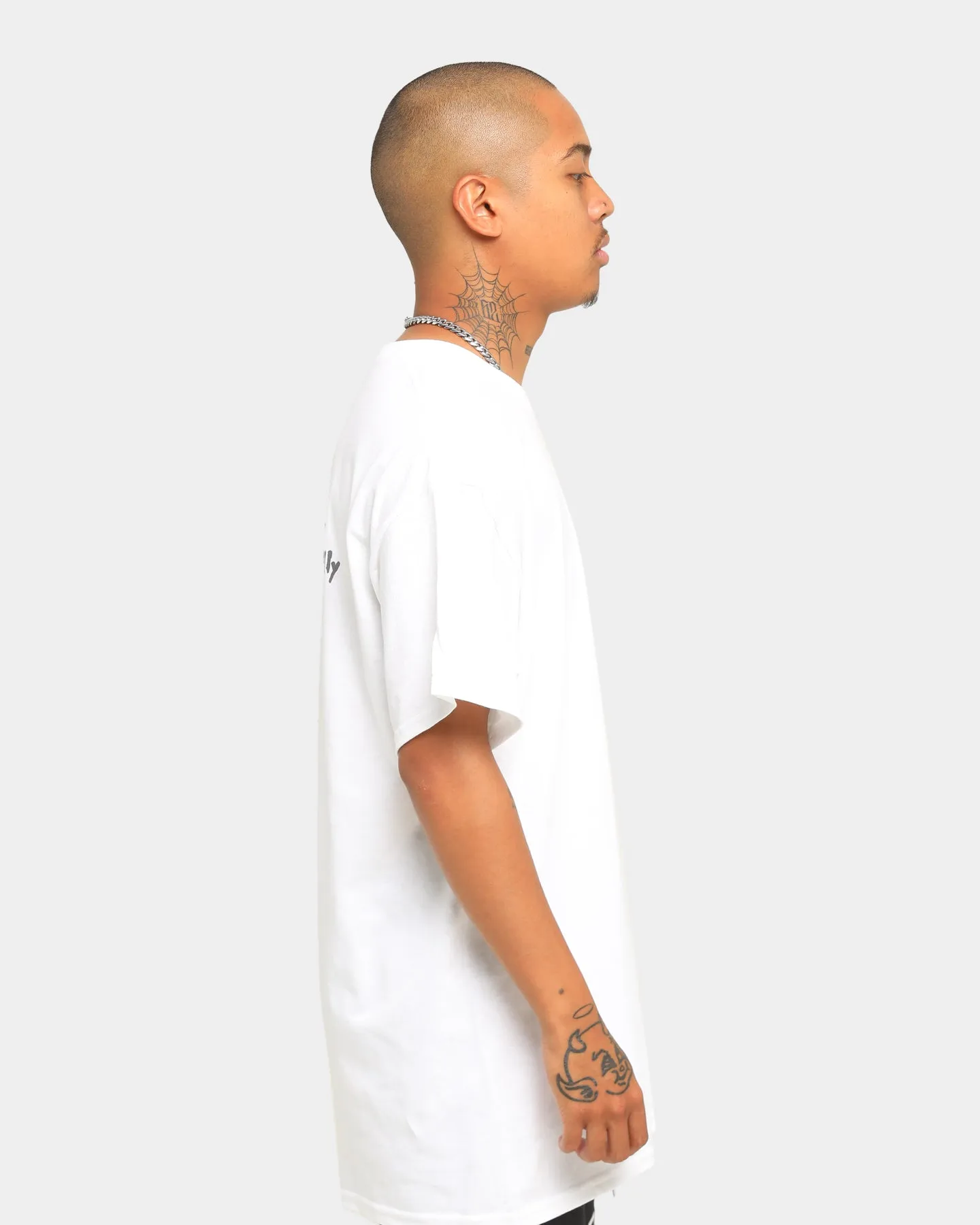 Tupac Social Message Short Sleeve T-Shirt White