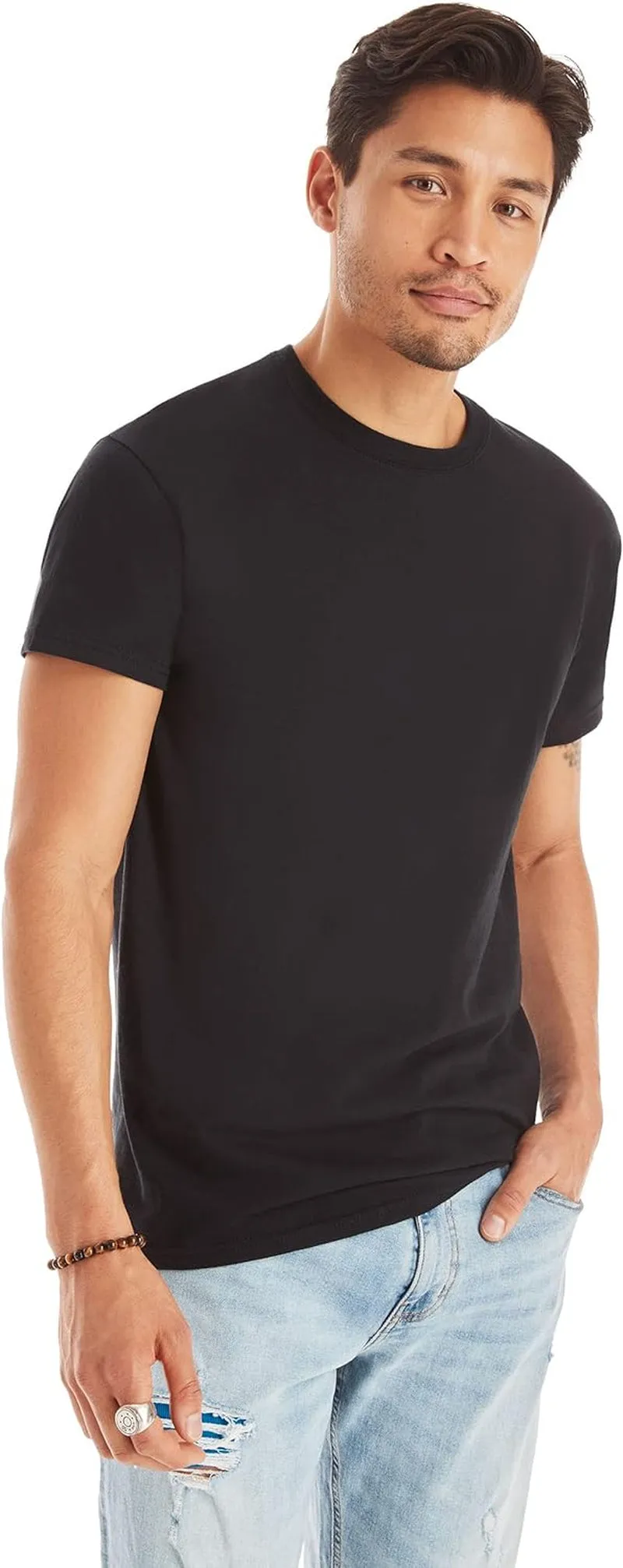 Ultimate Comfort Men's Moisture-Wicking Cotton Crew Tee Undershirts - Available in Multi-Packs!