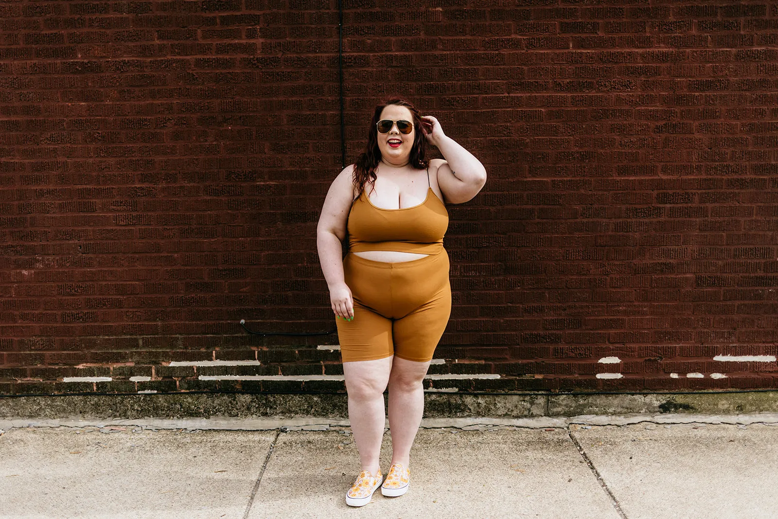 vada winter biker short in butterscotch