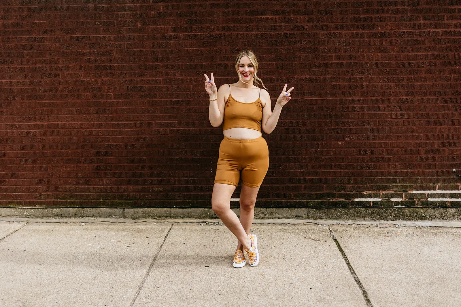 vada winter biker short in butterscotch