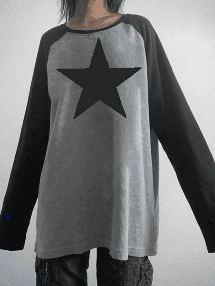 Vintage Star Y2K Long Sleeve Tee