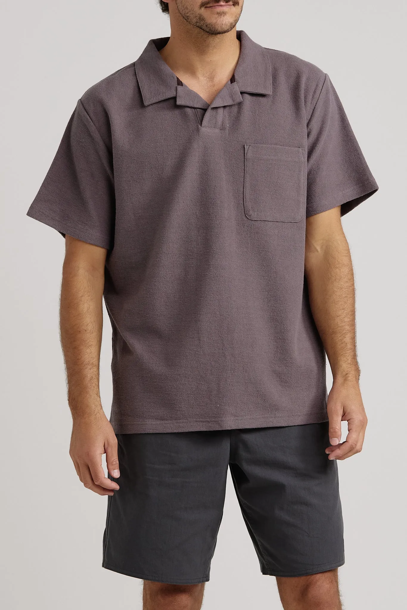 Vintage Terry Polo Charcoal