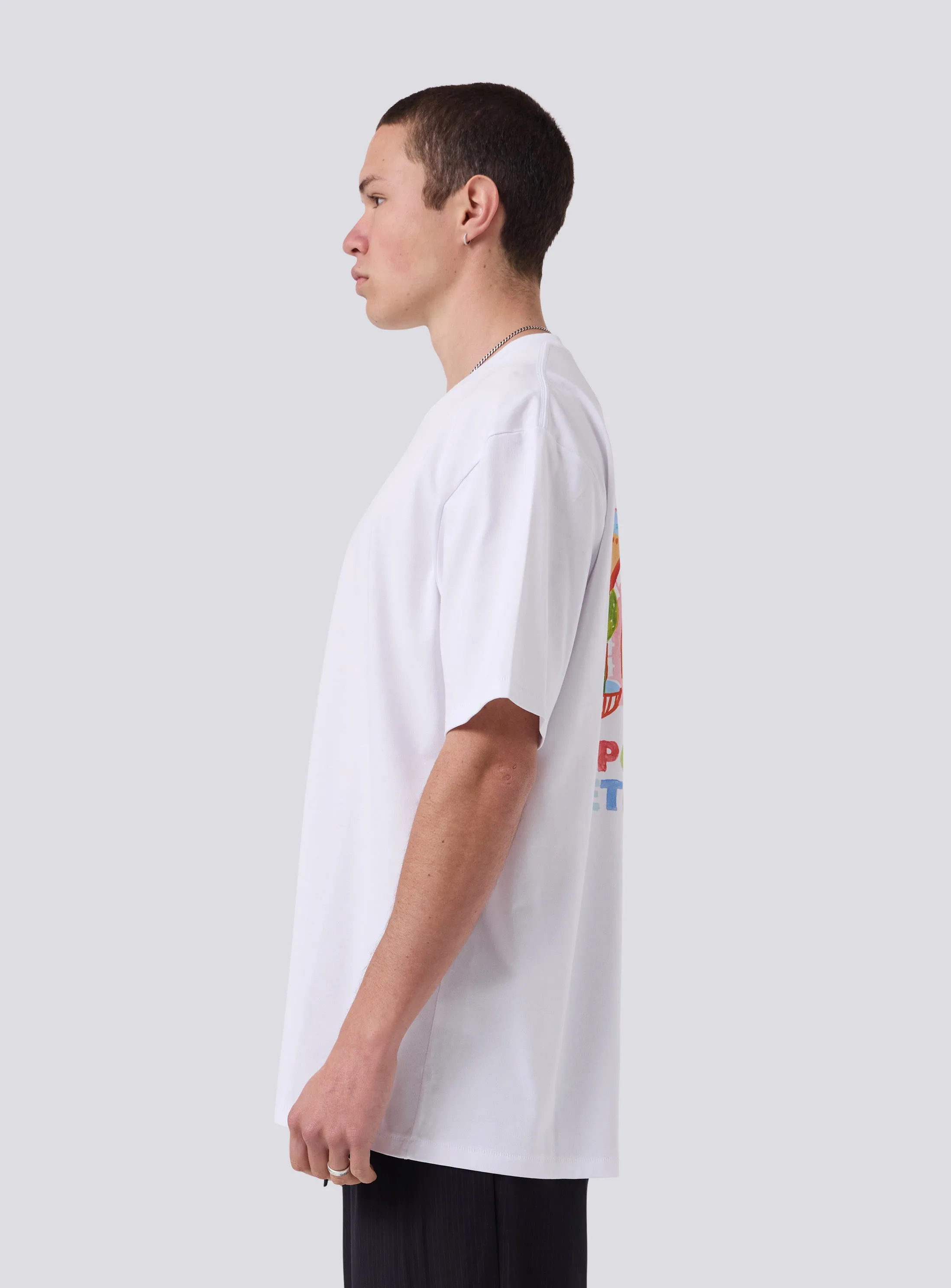 Watercolour Tee White