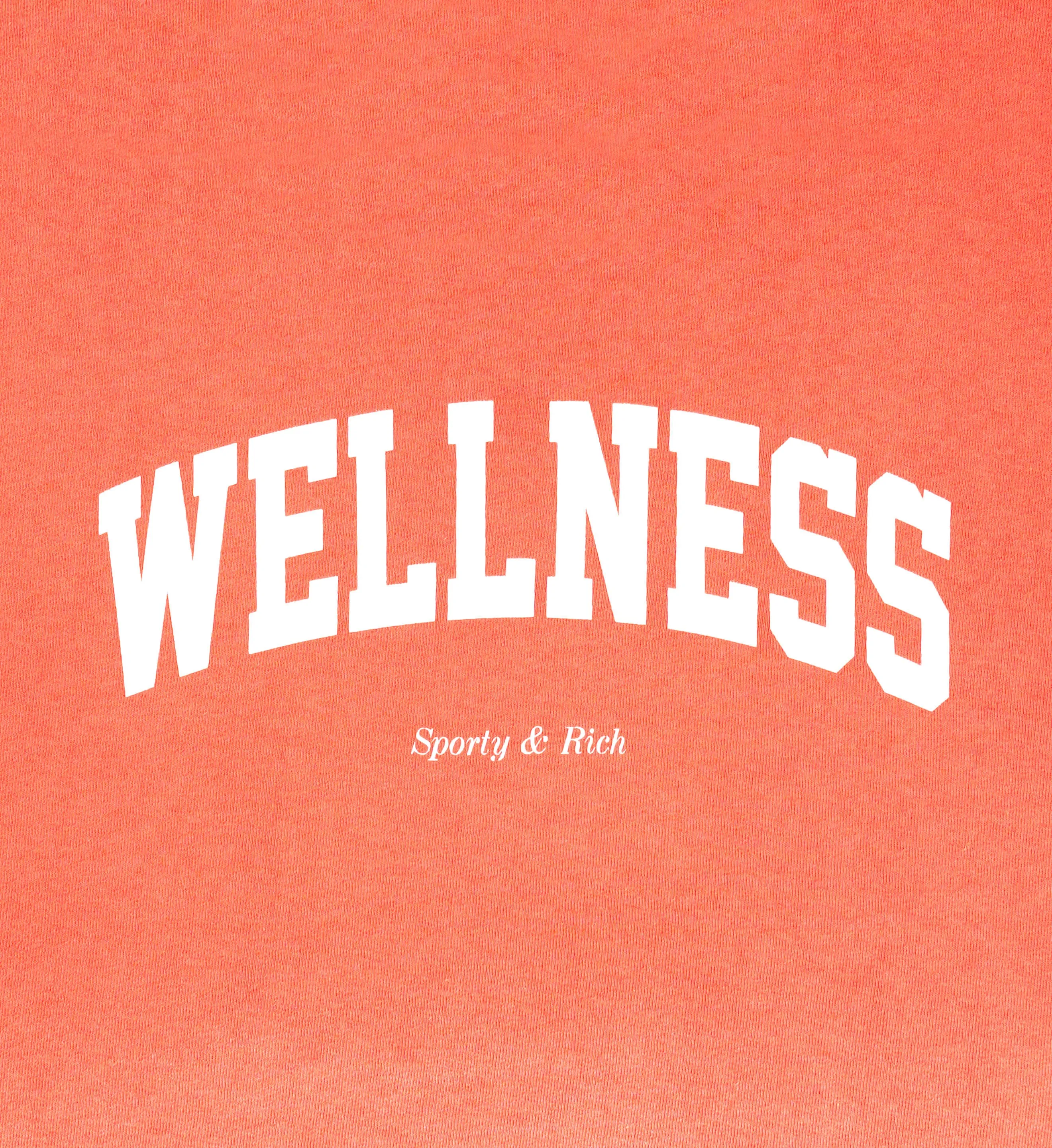 Wellness Ivy T-Shirt - Dip Dye Pink/White